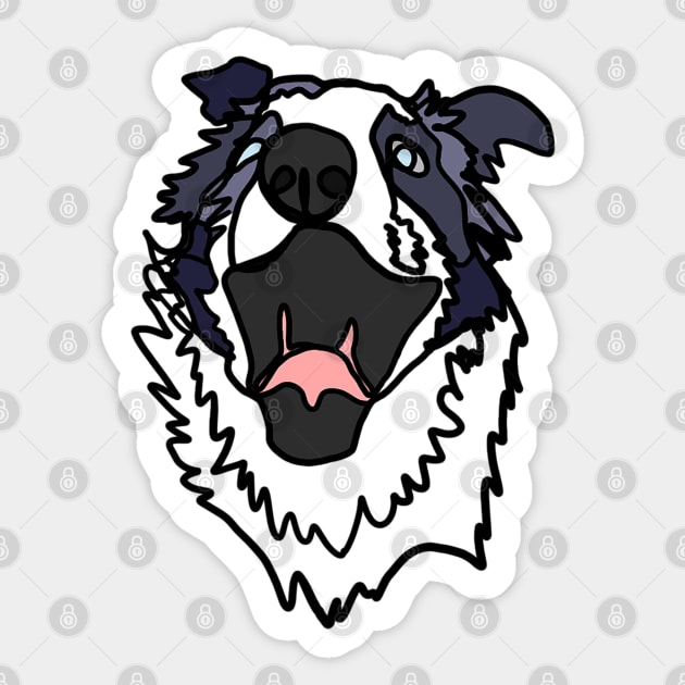 Border Collie Sticker by ApolloOfTheStars